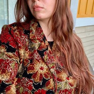 Chico’s Jacket, Rich Colors Red Gold